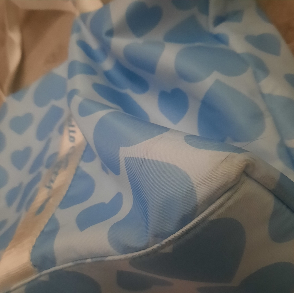 Hello Kitty Blue Heart Pattern Weekender Bag - image 5